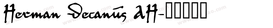 Herman Decanus AH字体转换